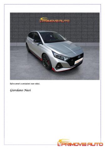 HYUNDAI i20 N 1.6 T-GDI MT N-Performance rif. 21901543