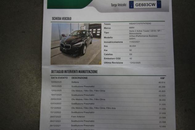 BMW 225 xe Active Tourer iPerformance Business aut. rif. 23494147 - Foto 9