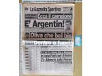 Giornale La Gazzetta dello Sport del 07/09/1986 Argentin + Oliva