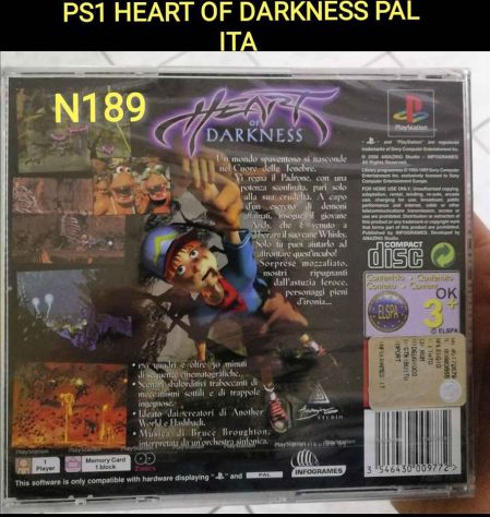 PS1 HEART OF DARKNESS PAL ITA SIGILLATO RARO - Foto 2