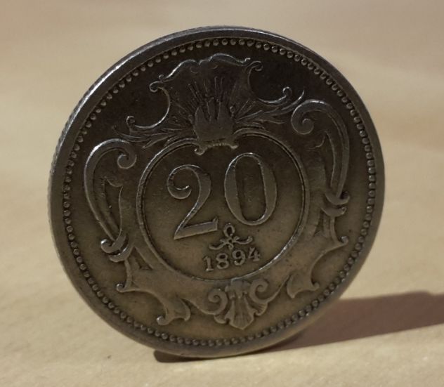 Austria, 20 heller 1894. - Foto 6