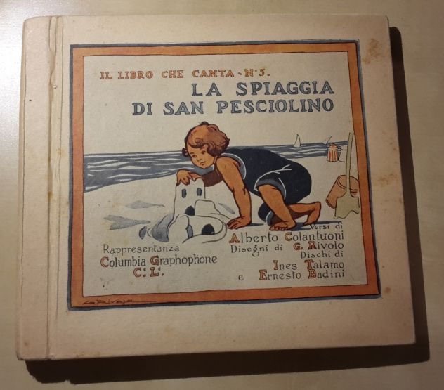 LA SPIAGGIA DI SAN PESCIOLINO, Versi di A. Colantuoni,Columbia Graphophon 1918 - Foto 2