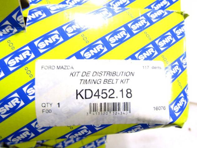 KD452.18 KIT CINGHIA DENTATA DISTRIBUZIONE CON PULEGGE SNR FORD FOCUS C-MAX 1.6 B 74 KW RICAMBIO NUOVO - Foto 4