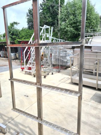 2 carrelli inox per salumeria usati - Foto 2