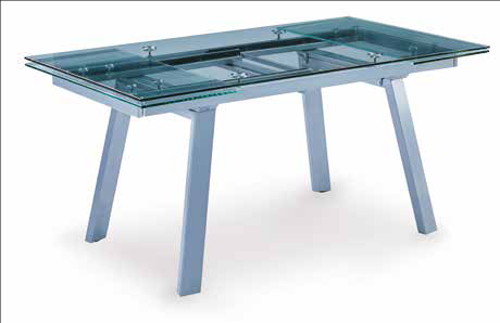 NUOVO TAVOLO 160x90 ALL.240 PIANO IN PIETRA SINTERIZZATA, BASAMENTO IN METALLO - Foto 6