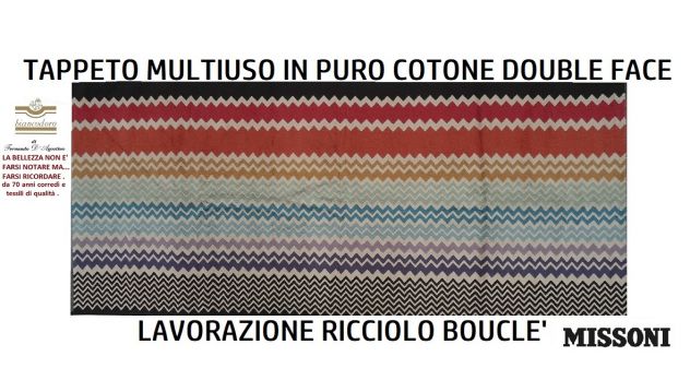 TAPPETO MISSONI CM. 160 X 70 100% COTONE