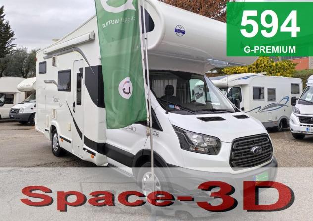 CAMPER BENIMAR FORD MANSARDATO LETTI CASTELLO POSTERIORI CLIMA WEBASTO FOTOVOLTAICO GENERALI USATI 594