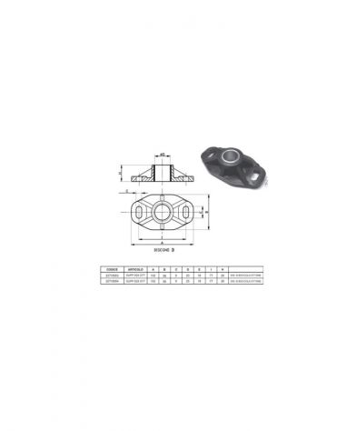 SUPPORTO DIRASPATRICE NYLON RICAMBIO - Foto 2