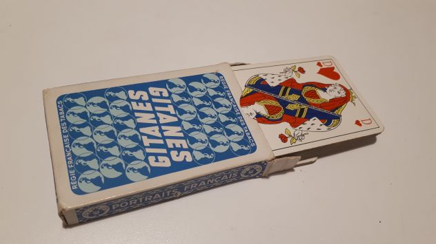 mazzo di 32 carte da gioco per poker bridge originale vintage GITANES ottimo - Foto 9