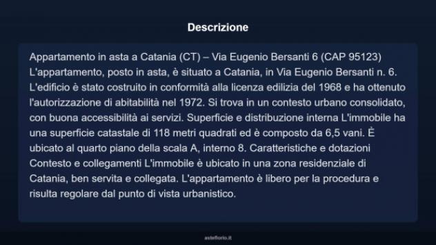 Immobile in asta di 118 m² con più di 5 locali in vendita a Catania - Foto 4