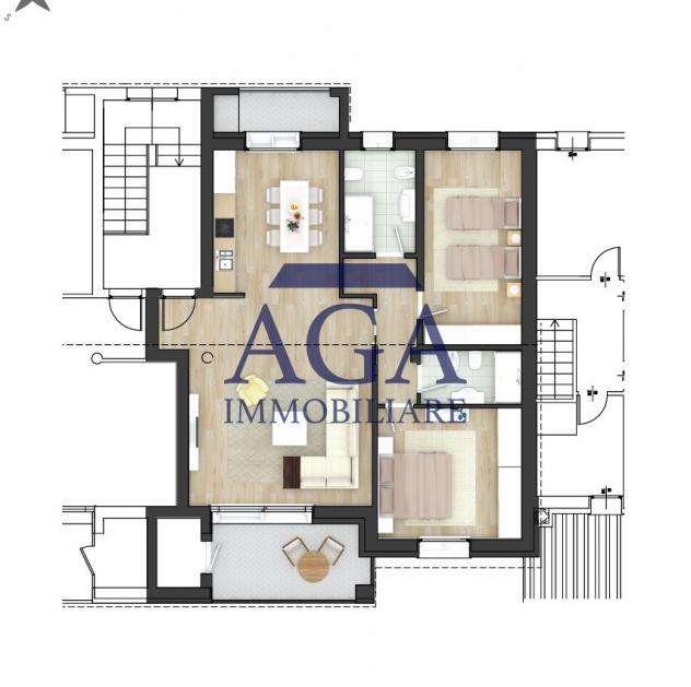 APPARTAMENTO di 3 vani e di 120 mq (SUSEGANA) rif. AR86_1 - Foto 15