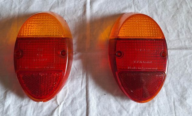 Coppia plastica posteriore originale vw maggiolino 6 volt 61/67 - usato