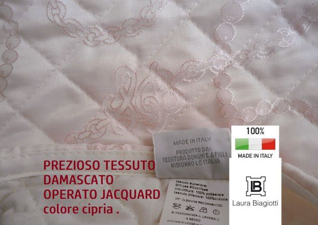 LAURA BIAGIOTTI COPRILETTO QUILT IN DAMASCO JACQUARD MATRIMONIALE - Foto 9