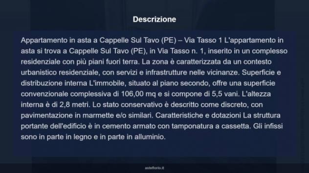 Immobile in asta di 106 m² in vendita a Cappelle sul Tavo - Foto 5