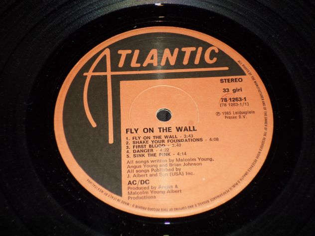 AC/DC - Fly On The Wall - LP / 33 giri + Inner Sleeve 1985 1° St. Italy - Foto 3