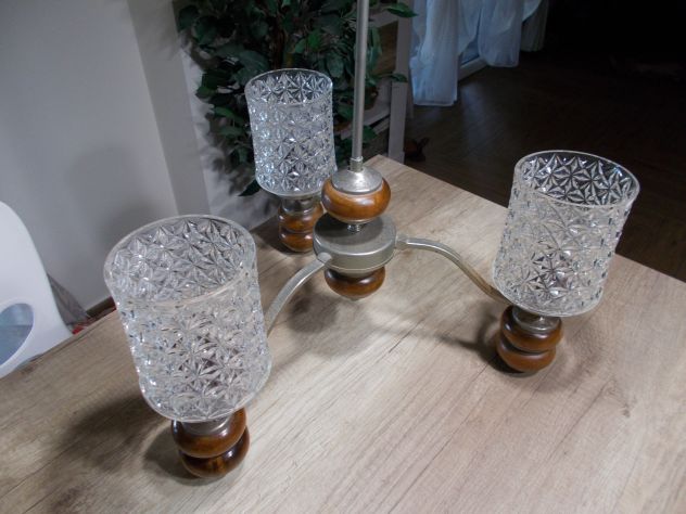Lampadario a tre luci (Vintage) - Foto 3