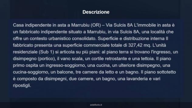 Immobile in asta di 327 m² con più di 5 locali in vendita a Marrubiu - Foto 14