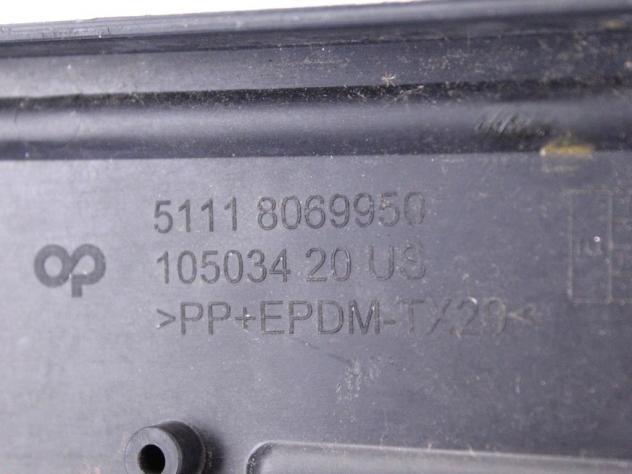 51118069950 SUPPORTO PORTATARGA PARAURTI ANTERIORE BMW X6 30DX 3.0 D 195KW (2019) RICAMBIO USATO - Foto 4