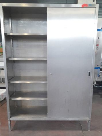armadio inox per cucina alimentare usato - Foto 2