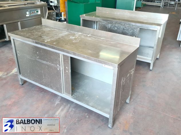 VARI TAVOLI DA LAVORO ACCIAIO INOX USATI - Foto 4