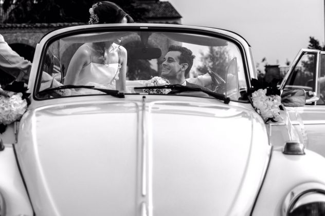 Vw Maggiolone cabrio (maggiolino) Bianco per eventi matrimonio - Foto 2