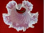 Lampada Tulip antica primi 900 in vetro opalino di Murano