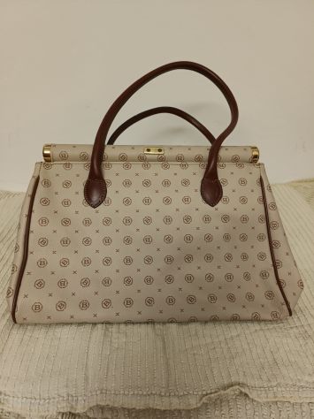 Borbonese Borsa a Mano Beige/Marrone - Foto 2