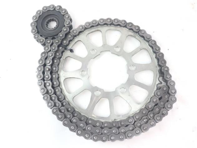 KAWASAKI Z 900 420410158 920570956 KIT CATENA CORONA PIGNONE 2.000 KM ZR900S 25 - 26 DRIVE CHAIN KIT - Foto 5