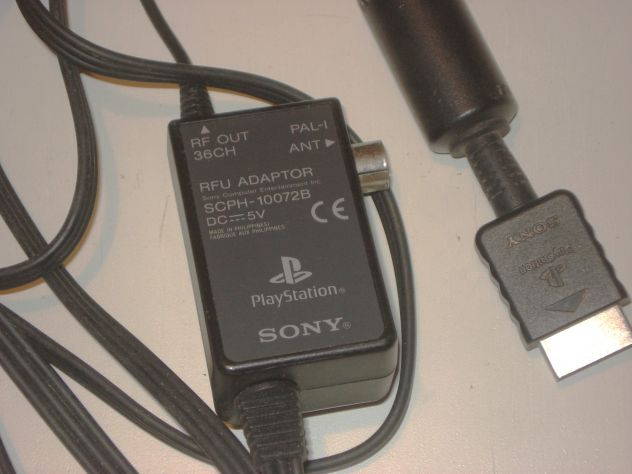 cavo adattatore rfu videogiochi sony playstation ps1 pal-I scph 10072b originale