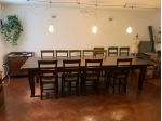 TAVOLO LEGNO MASSELLO  12 SEDIE