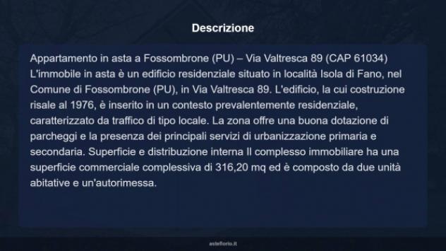 Immobile in asta di 316 m² con più di 5 locali e box auto in vendita a Fossombrone - Foto 7