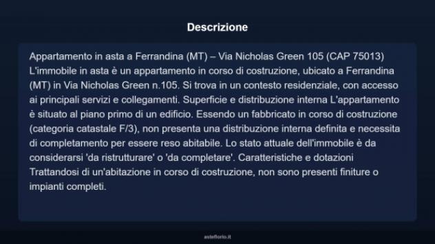 Immobile in asta di 50 m² in vendita a Ferrandina - Foto 2