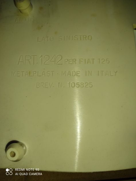 Fiat 126 Giannini prese d'aria cofano posteriore NUOVE - Foto 3