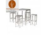 Set Tavoli e Sgabelli In Alluminio Bar Ristorante Esterno cod003 nuovi non Usati