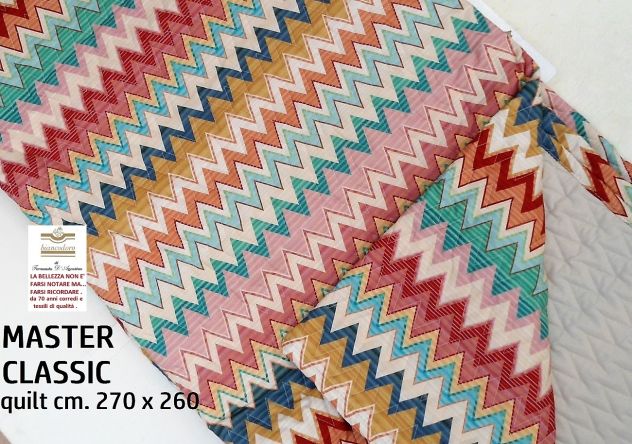 Missoni ; completo lenzuola + copriletto quilt trapuntato - Foto 5