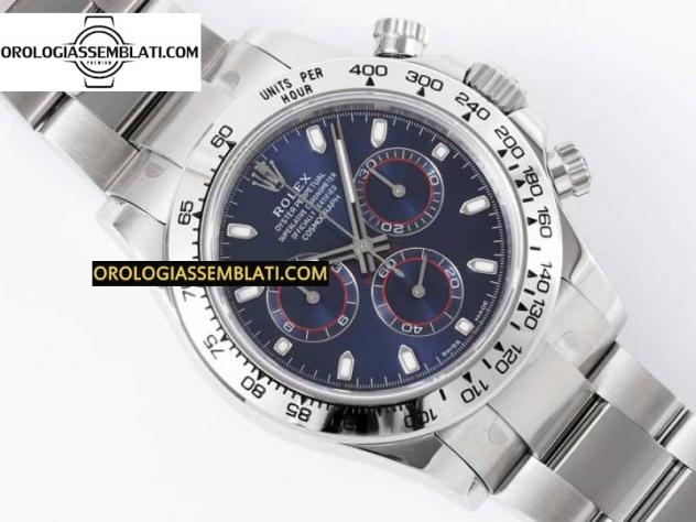 Rolex Replica DAYTONA 116509 QUADRANTE BLU BEST EDITION 1:1 SU BRACCIALE SS SA4130 - Foto 2