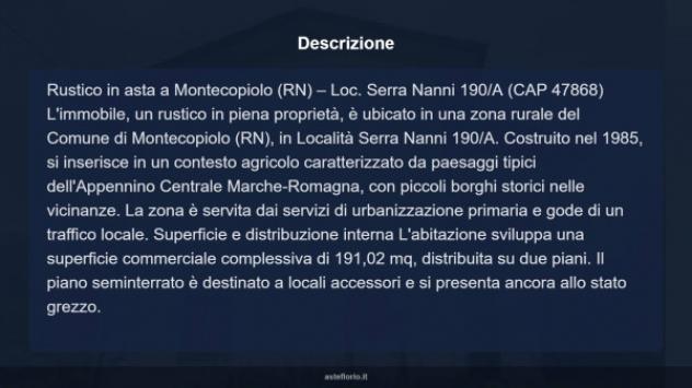 Immobile in asta di 191 m² con più di 5 locali in vendita a Montecopiolo - Foto 17
