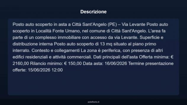 Immobile in asta di 13 m² in vendita a Città Sant'Angelo - Foto 3