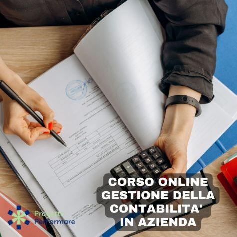 Corso online gestione della contabilità in azienda
