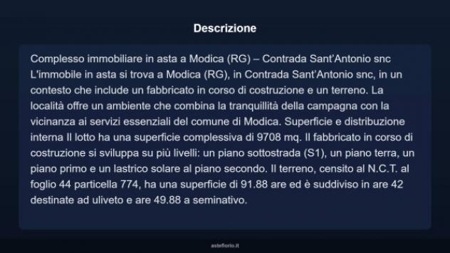 Immobile in asta di 9708 m² in vendita a Modica - Foto 3