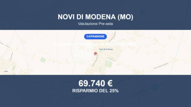 Immobile in asta di 545 m² in vendita a Novi di Modena