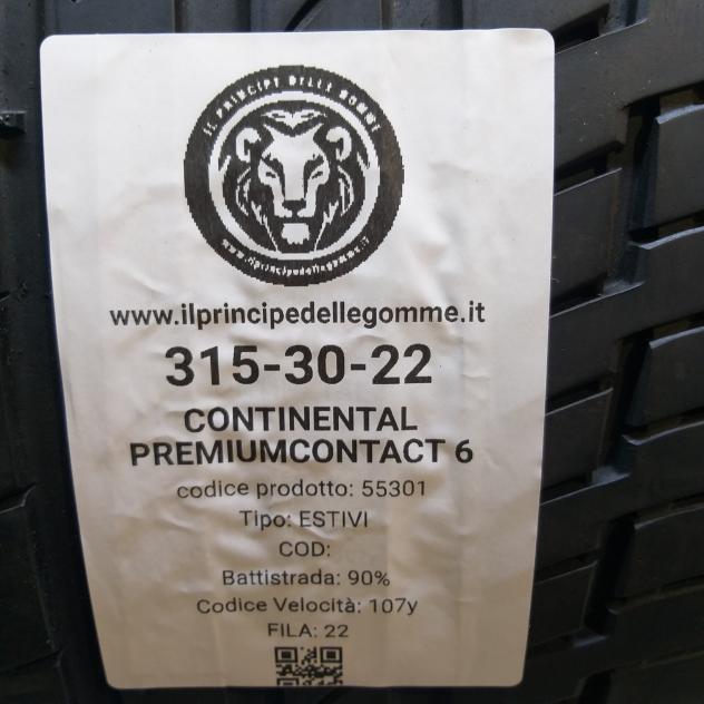 2 GOMME 315 30 22 CONTINENTAL A55301 - Foto 2