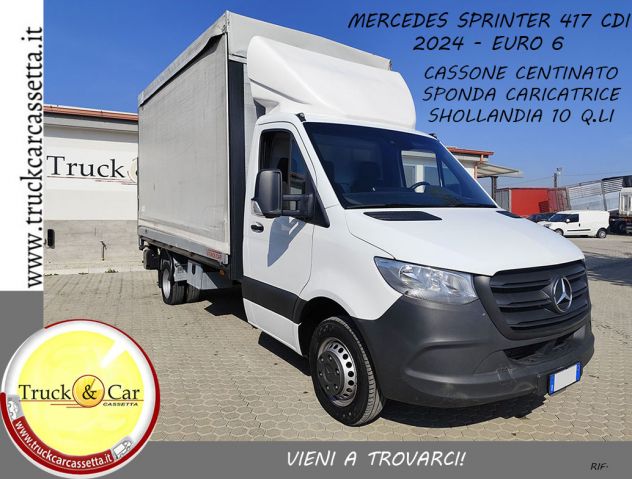 MERCEDES SPRINTER 417 CDI – 2024 – CASSONE CENTINATO CON SPONDA CARICATRICE A BA