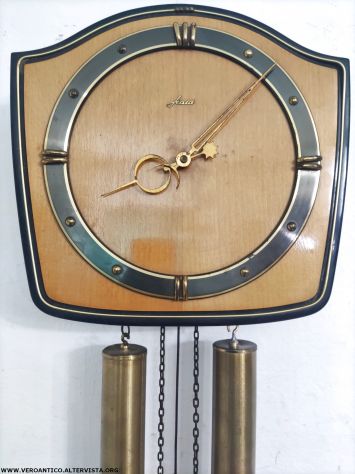 176245 Antico orologio da parete a due pesi - Foto 8