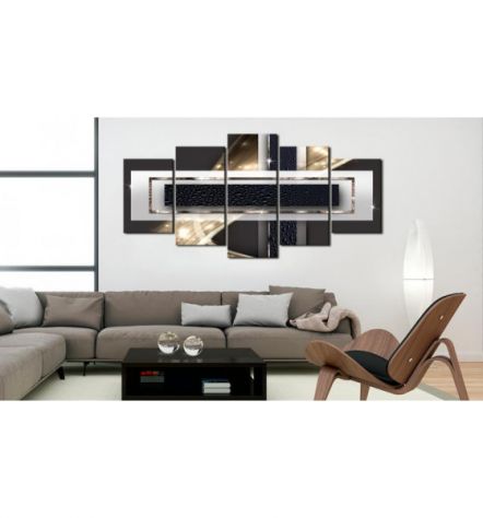 Quadro Scuro Con Striscia Beige 100x50 E 200x100 ARREDALACASA - Foto 2