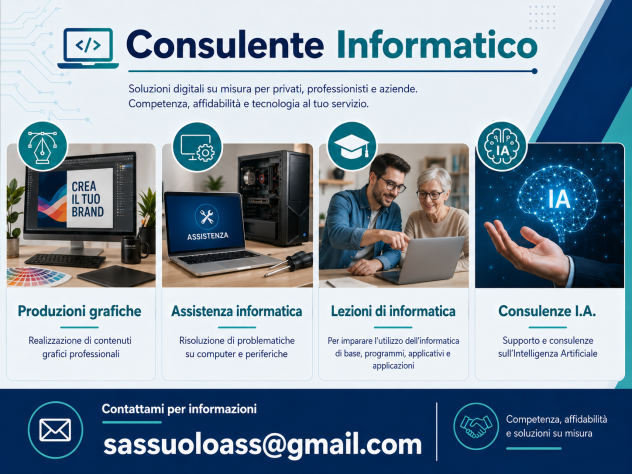 Grafica - Assistenza Informatica - Lezioni di informatica - Consulenze I.A.