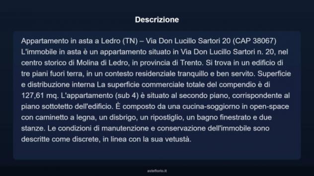 Immobile in asta di 127 m², box auto in vendita a Ledro - Foto 4