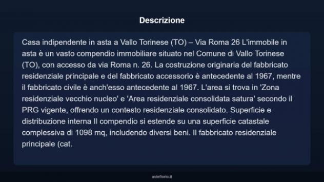 Immobile in asta di 1098 m² con più di 5 locali in vendita a Vallo Torinese - Foto 3