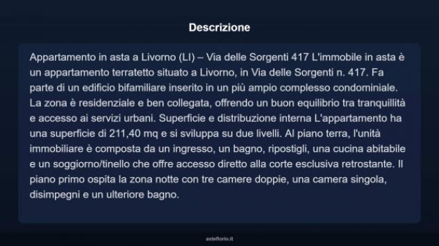 Immobile in asta di 211 m² con più di 5 locali in vendita a Livorno - Foto 5