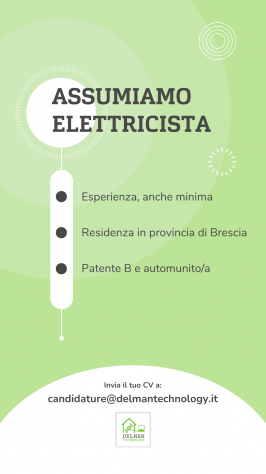 Delman Technology ricerca: ELETTRICISTA